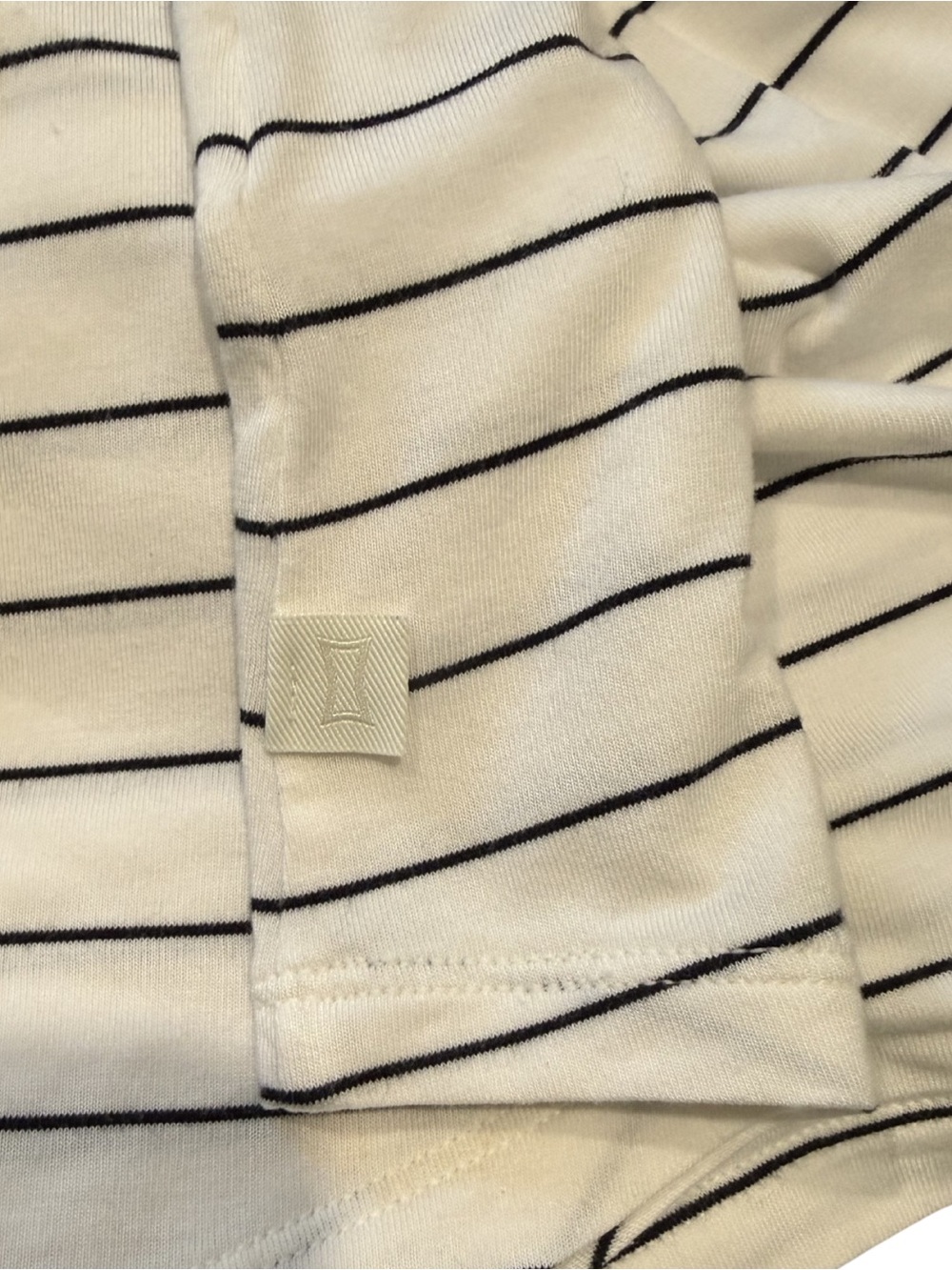 KIT AND ACE White Black Stripe Swing Tank Top Large - Picture 5 of 6
